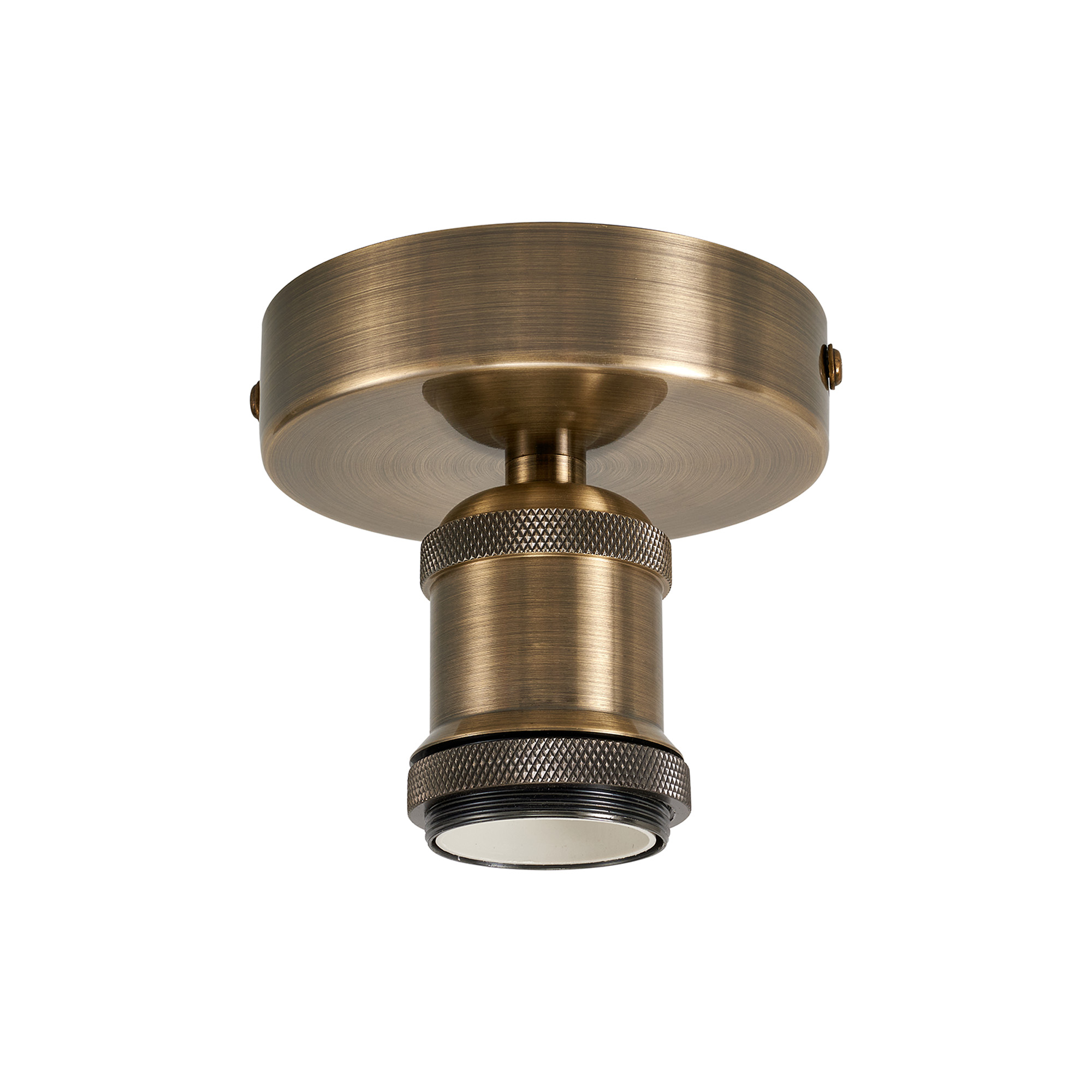 D0740  Dreifa Flush 1 Light Antique Brass